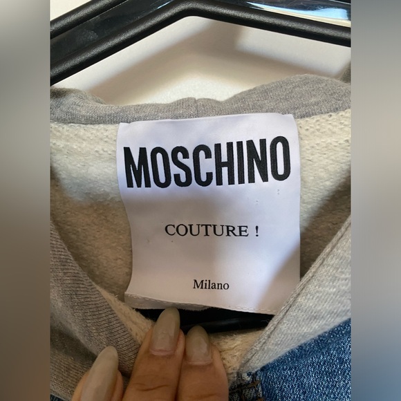 Moschino hoodie jean dress - vintage - Picture 4 of 7